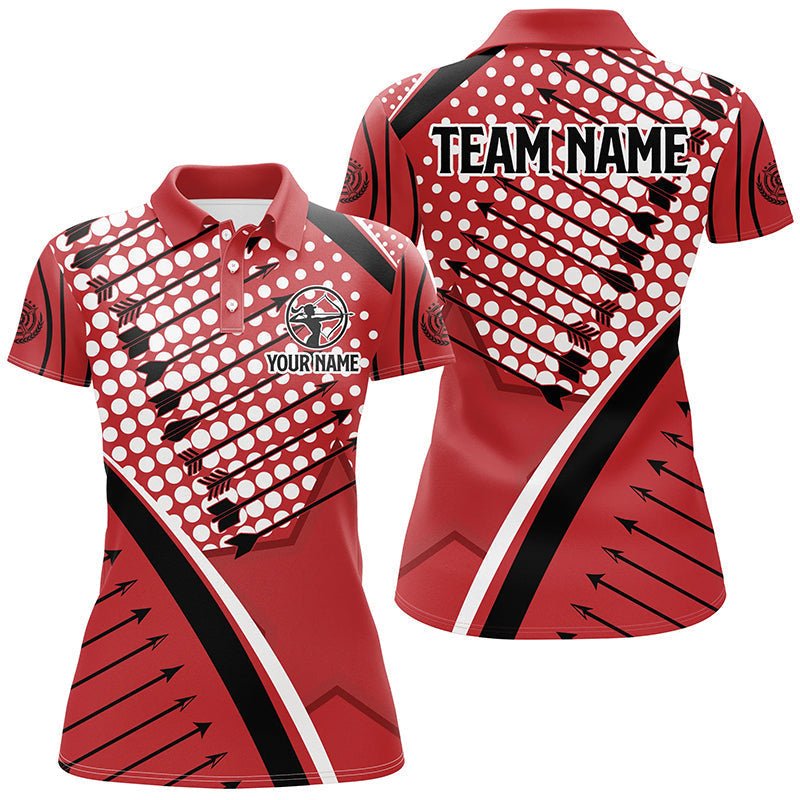 Bogenschießen Teamshirts personalisiert für Herren & Damen Polo - Shirts mit Pfeil - Muster V0689 - Climcat