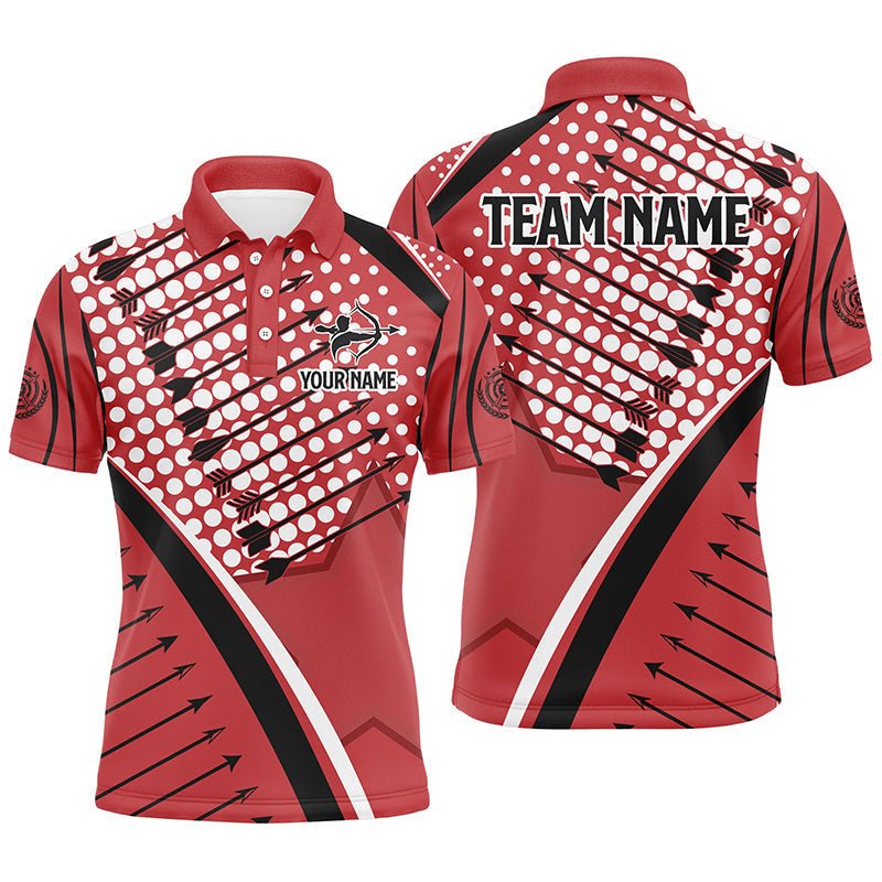 Bogenschießen Teamshirts personalisiert für Herren & Damen Polo - Shirts mit Pfeil - Muster V0689 - Climcat