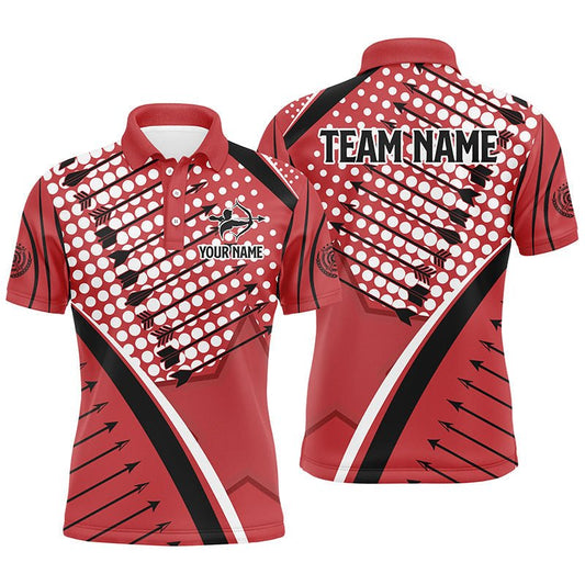 Bogenschießen Teamshirts personalisiert für Herren & Damen Polo - Shirts mit Pfeil - Muster V0689 - Climcat