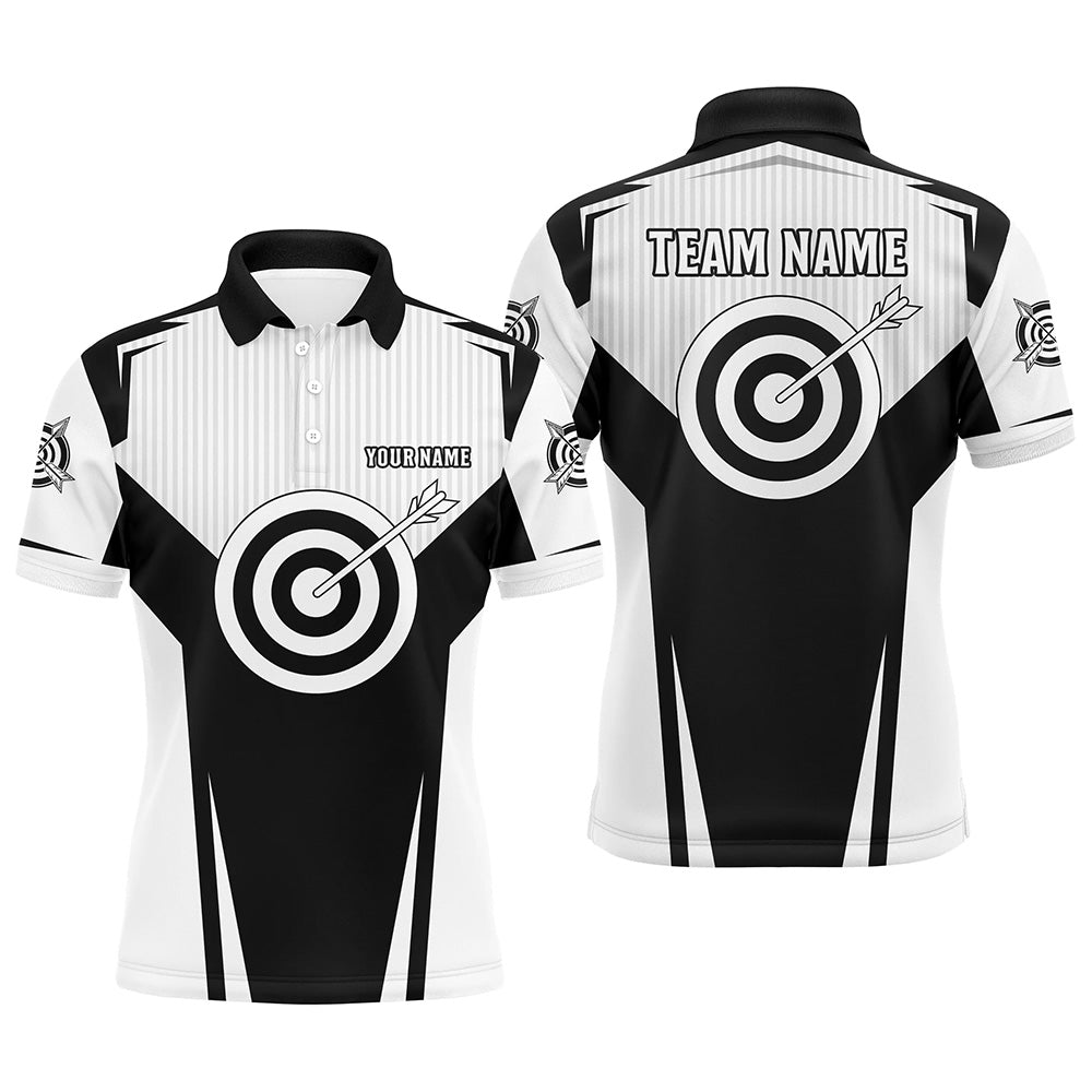 Bogenschießen Trikot & Polo Shirt Schwarz – Herren Damen Team – Personalisierbar mit Teamname – T0706 - Climcat