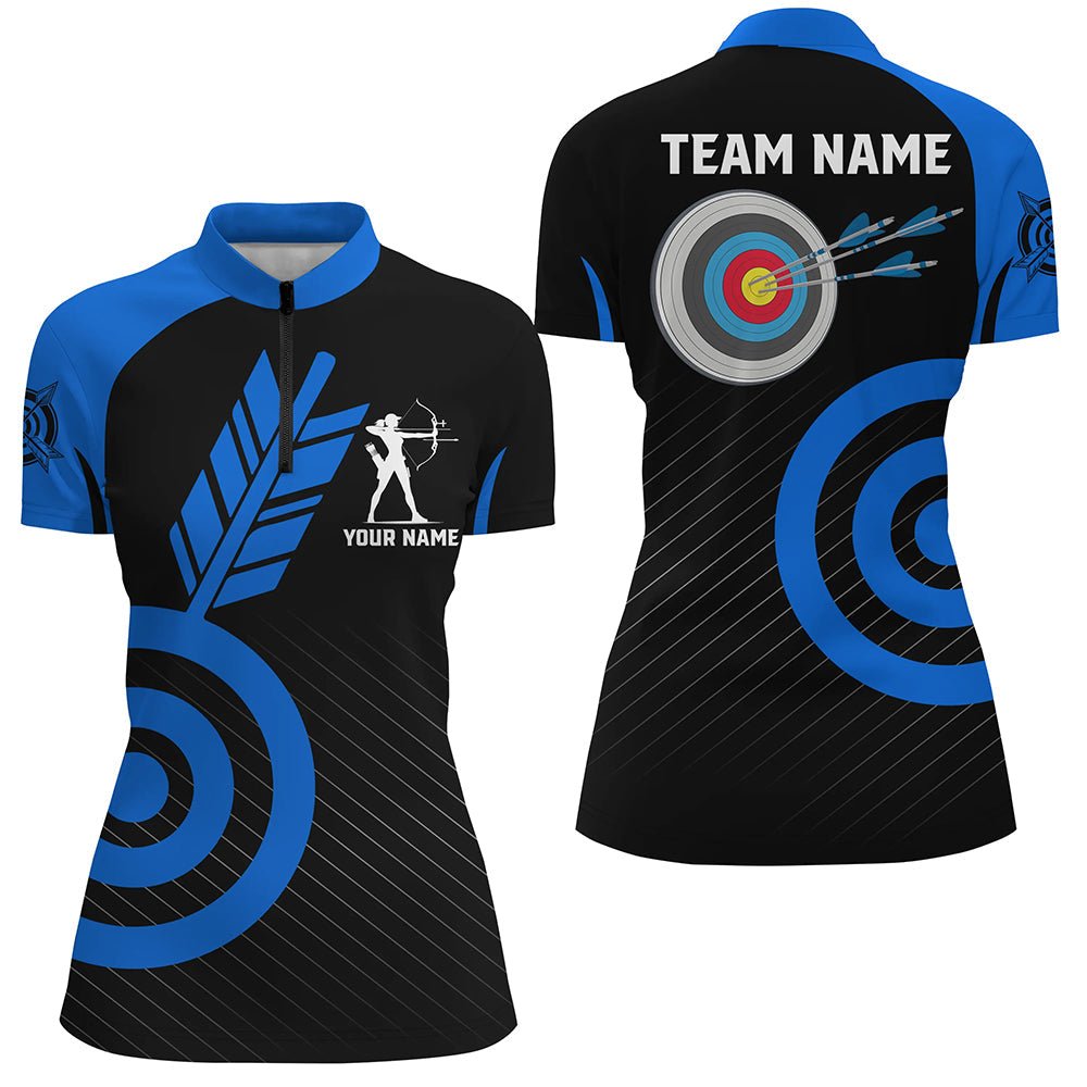 Bogenschießen Trikot & Poloshirt | Personalisiert & Individuell für Herren Damen Team | Blau | T1493 - Climcat