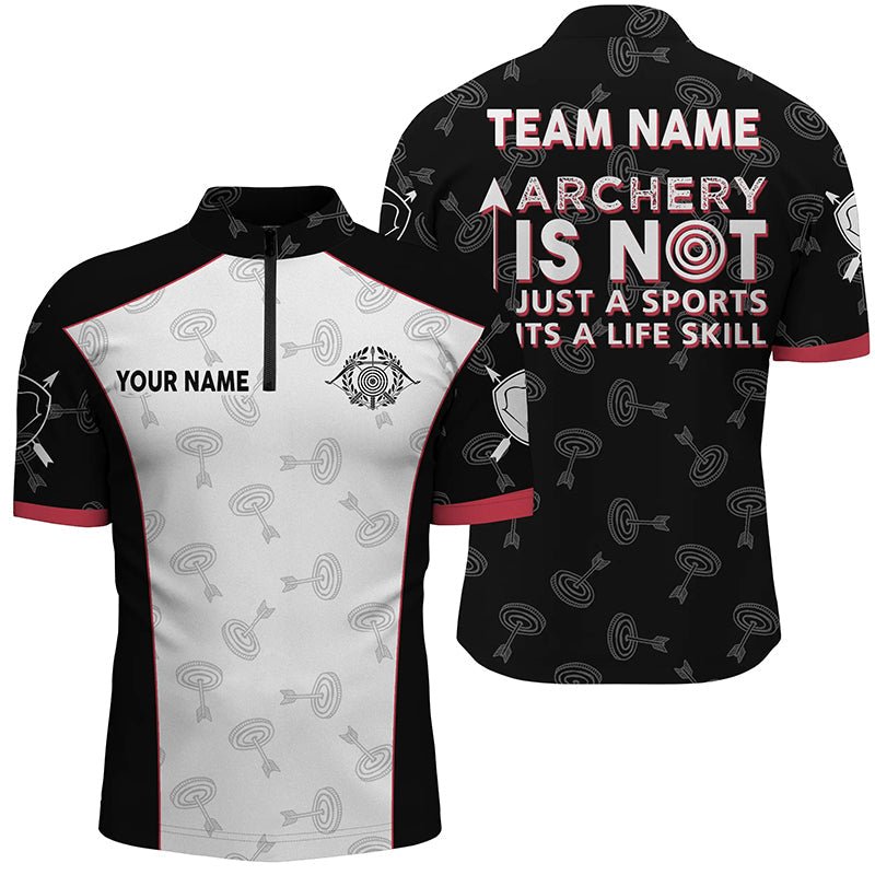 Personalisiertes Bogenschießen Polo Shirt - Lebenseinstellung Design - Herren & Damen V0587 - Climcat