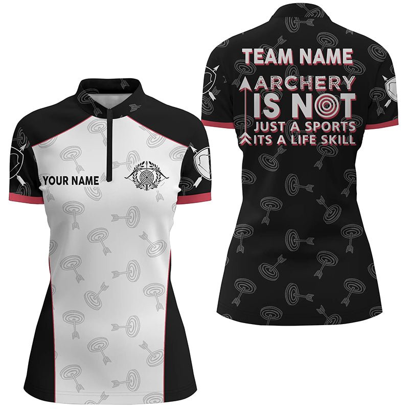 Personalisiertes Bogenschießen Polo Shirt - Lebenseinstellung Design - Herren & Damen V0587 - Climcat