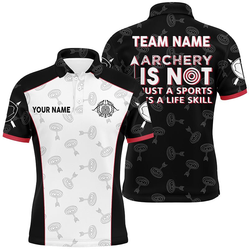 Personalisiertes Bogenschießen Polo Shirt - Lebenseinstellung Design - Herren & Damen V0587 - Climcat