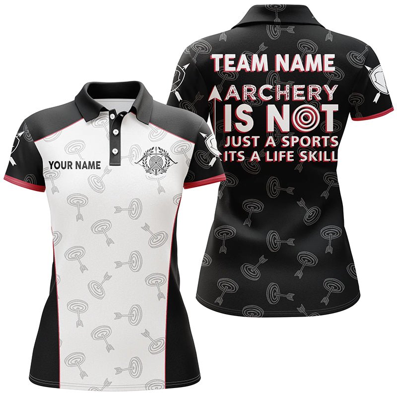 Personalisiertes Bogenschießen Polo Shirt - Lebenseinstellung Design - Herren & Damen V0587 - Climcat