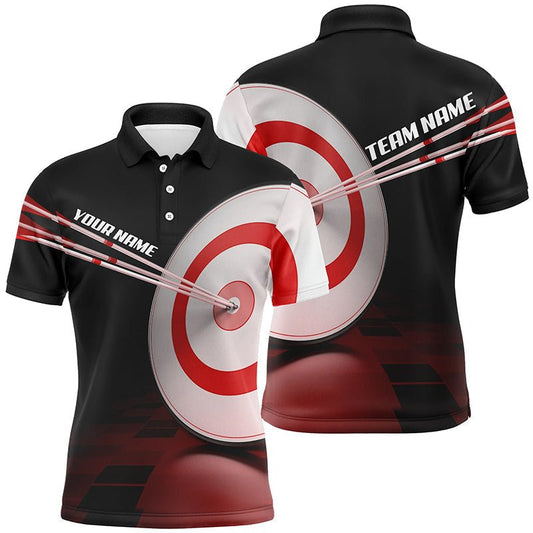 Personalisiertes Bogenschießen Poloshirt mit 3D - Zielscheibe - Individuelles Geschenk für Bogenschützen & Teams - Herren & Damen T0509 - Climcat