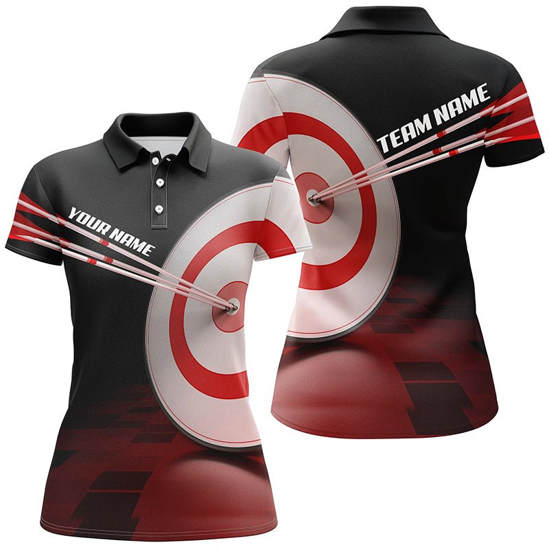 Personalisiertes Bogenschießen Poloshirt mit 3D - Zielscheibe - Individuelles Geschenk für Bogenschützen & Teams - Herren & Damen T0509 - Climcat