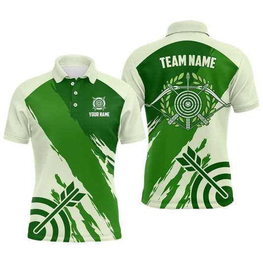 Personalisiertes Bogenschießen Shirt Grün Herren & Damen mit Zielscheiben Motiv T0637 - Climcat