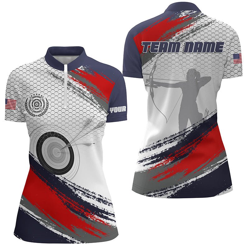 Personalisiertes Bogenschützen Polo - Shirt - 3D Zielscheibe Vollflächig Druck - Herren Damen - Individuell T0436 - Climcat