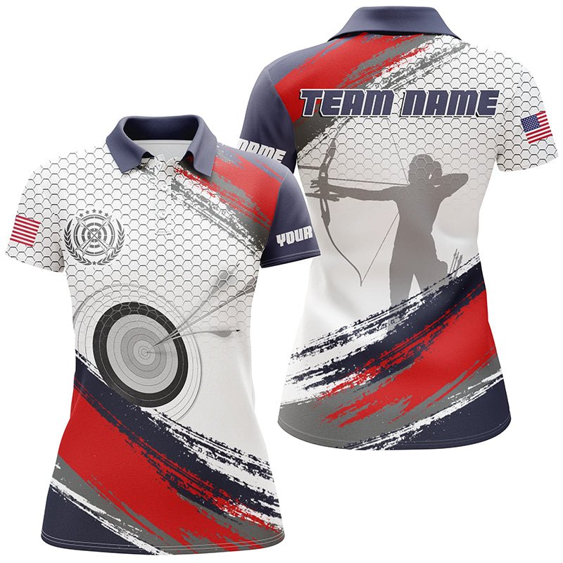 Personalisiertes Bogenschützen Polo - Shirt - 3D Zielscheibe Vollflächig Druck - Herren Damen - Individuell T0436 - Climcat