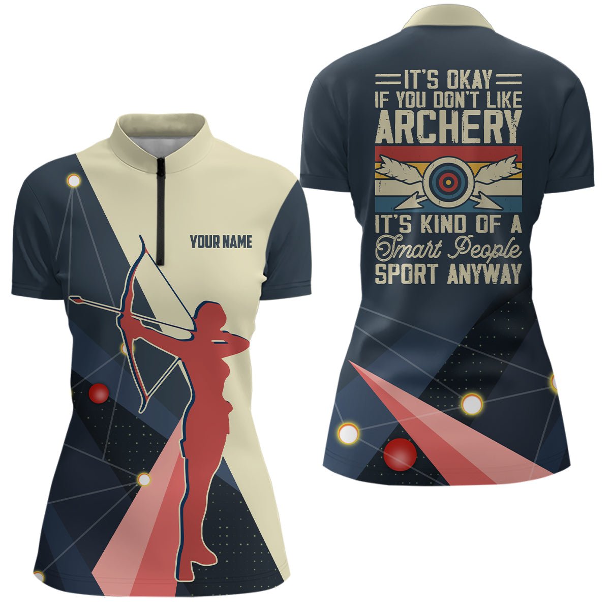 Personalisiertes Bogenschützen Poloshirt Unisex Silhouette V0623 - Climcat