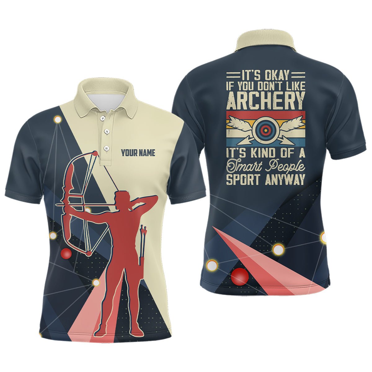 Personalisiertes Bogenschützen Poloshirt Unisex Silhouette V0623 - Climcat