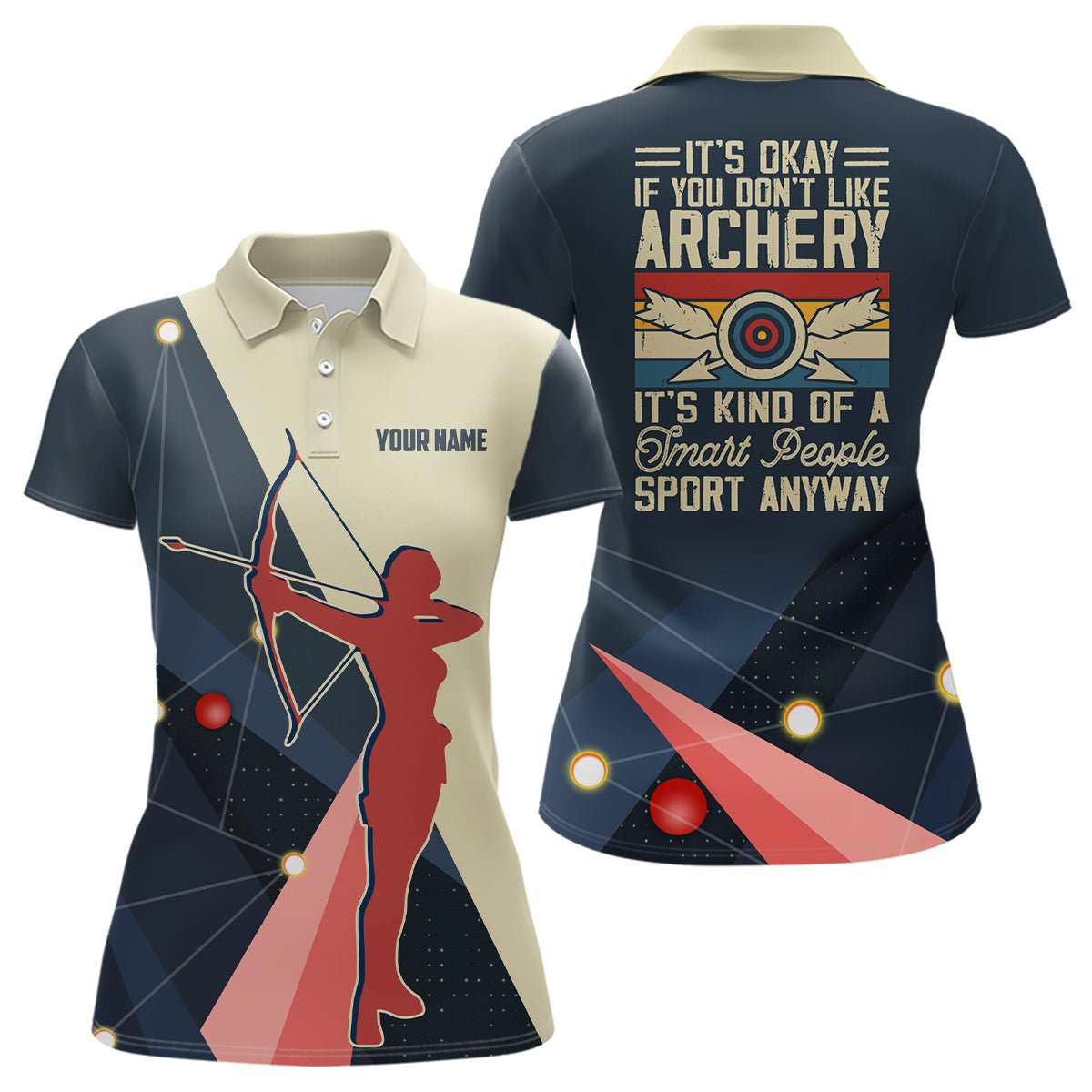 Personalisiertes Bogenschützen Poloshirt Unisex Silhouette V0623 - Climcat