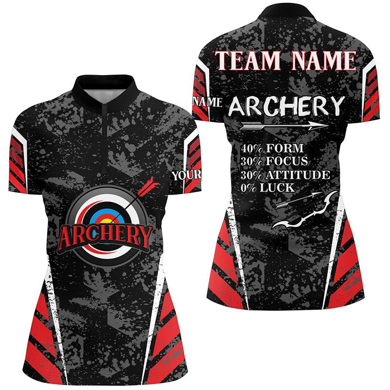Personalisiertes Bogenschützen Poloshirt Vintage Stil - Lustige 3D Zielscheibe Herren & Damen T0458 - Climcat