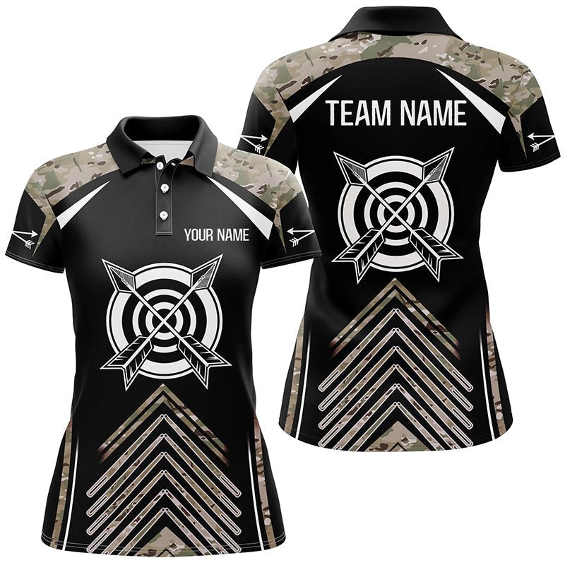 Poloshirt Bogenschießen Personalisiert Camouflage - Teamshirt für Herren & Damen (3D Bogenschützen) V0762 - Climcat
