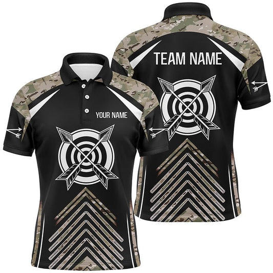 Poloshirt Bogenschießen Personalisiert Camouflage - Teamshirt für Herren & Damen (3D Bogenschützen) V0762 - Climcat
