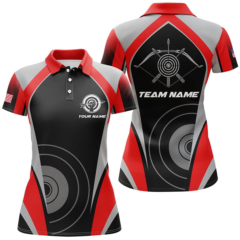 Rotes Personalisiertes Bogenschießen Trikot für Teams - Herren & Damen T1324 - Climcat