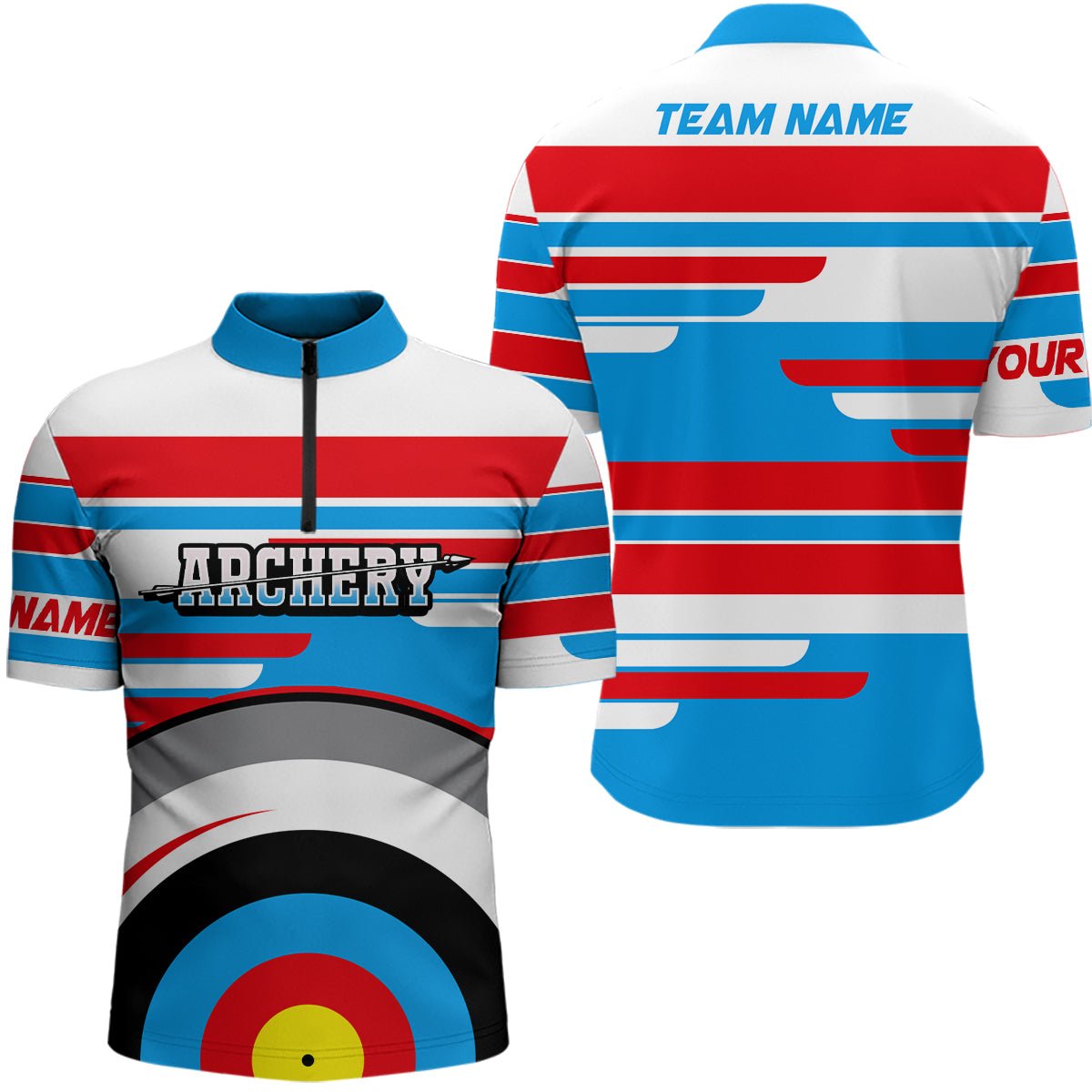 Unisex Team Poloshirt Personalisiert für Bogenschießen & 3D - Bogensport - T0554 - Climcat