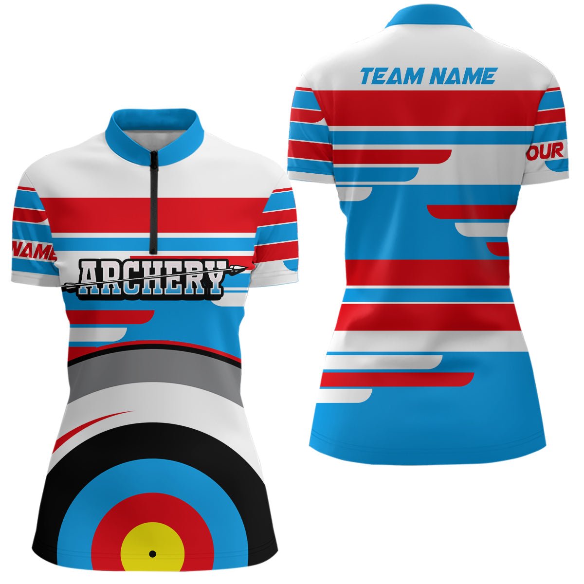 Unisex Team Poloshirt Personalisiert für Bogenschießen & 3D - Bogensport - T0554 - Climcat