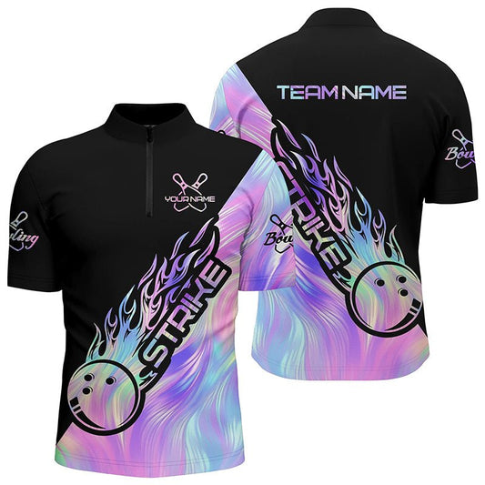 Individuelle Bowling Polo Shirts für Herren, Personalisierte Bowling Team Shirts, Bowler Outfit P5242 - Climcat