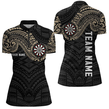 Individuelles Champion Tribal Darts 1/4 Zip Shirt für Damen, maßgeschneidertes Darts-Shirt, Dart-Trikots I517 - Climcat