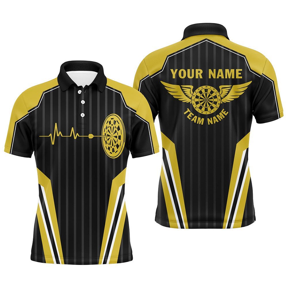 Damen Dart-Shirt mit individuellem rotem Herzschlagmuster, Dart-Trikot mit Viertelreißverschluss für Frauen LDT0333 Y734 main image 1