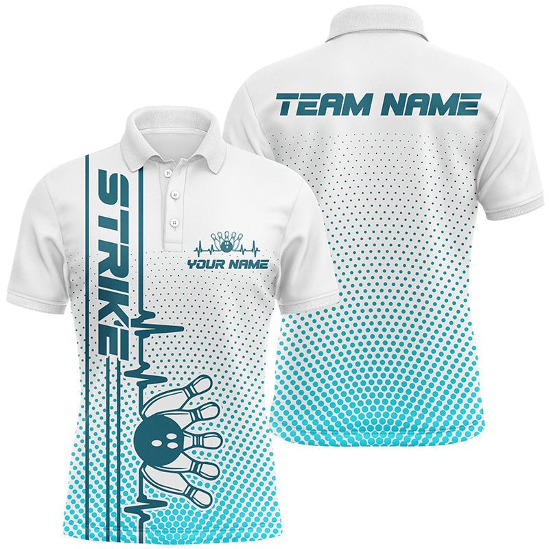 Personalisierte Bowling-Shirts für Herren und Damen | Bowling-Team Trikots | Hochwertige Materialien | Individuelle Gestaltungsoptionen | Blau P5504 - Climcat