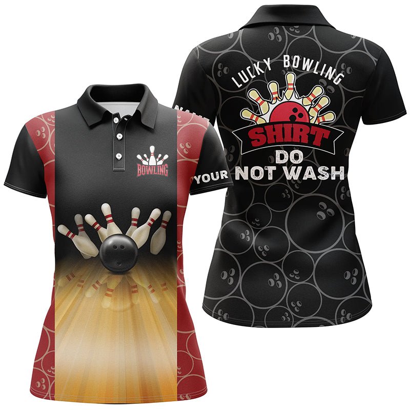 Personalisierte lustige Vintage-Bowling-Polo-Shirts für Damen individueller Name Glücks-Bowling-Shirt nicht waschen Q4579 - Climcat