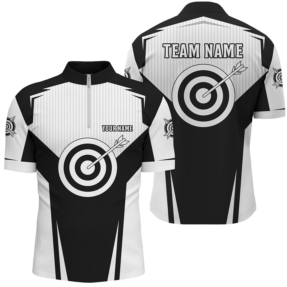 Bogenschießen Trikot & Polo Shirt Schwarz – Herren Damen Team – Personalisierbar mit Teamname – T0706 - Climcat