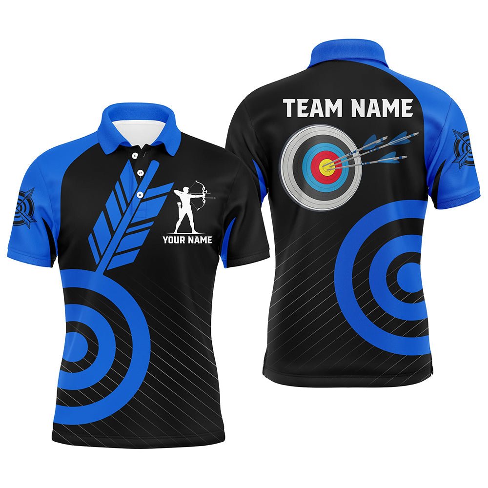 Bogenschießen Trikot & Poloshirt | Personalisiert & Individuell für Herren Damen Team | Blau | T1493 - Climcat