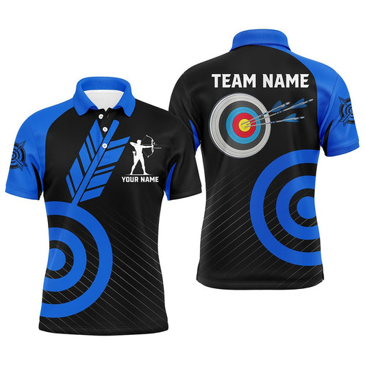 Bogenschießen Trikot & Poloshirt | Personalisiert & Individuell für Herren Damen Team | Blau | T1493 - Climcat