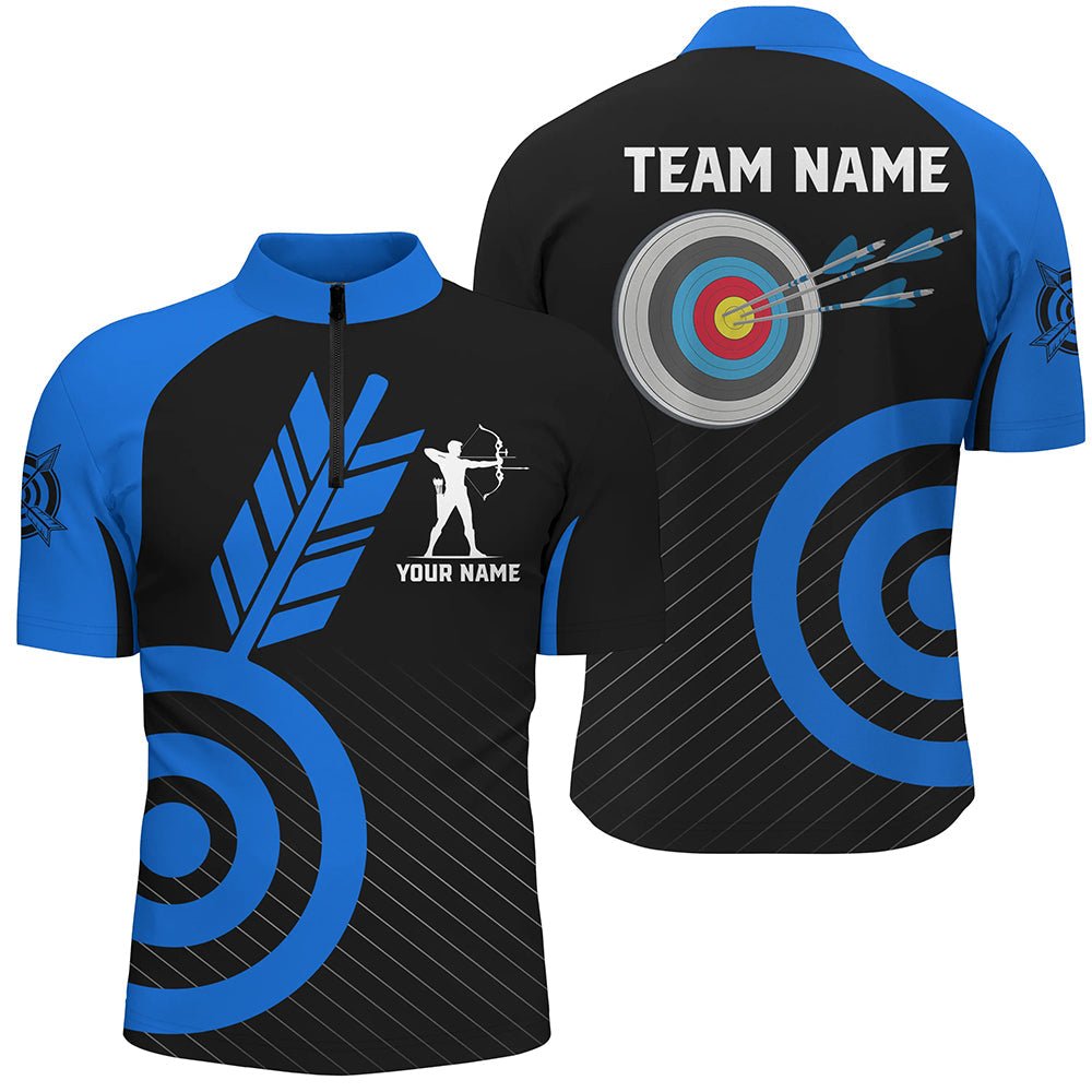 Bogenschießen Trikot & Poloshirt | Personalisiert & Individuell für Herren Damen Team | Blau | T1493 - Climcat