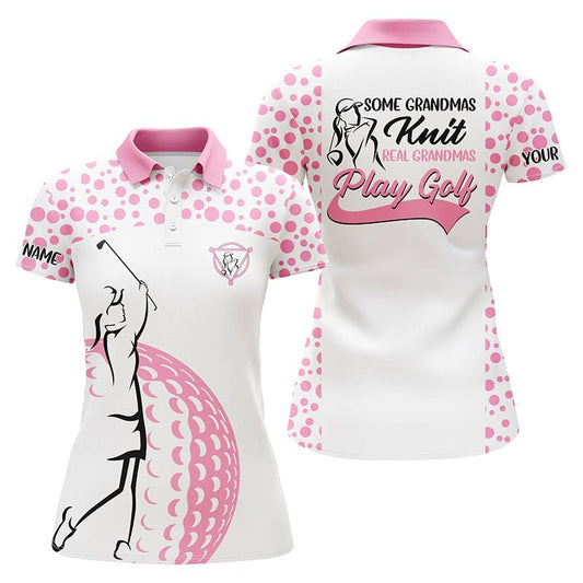 Damen Golf Polo Shirt mit individuellem Design für Oma, echte Omas spielen Golf, Muttertagsgeschenk für Oma N5217 - Climcat