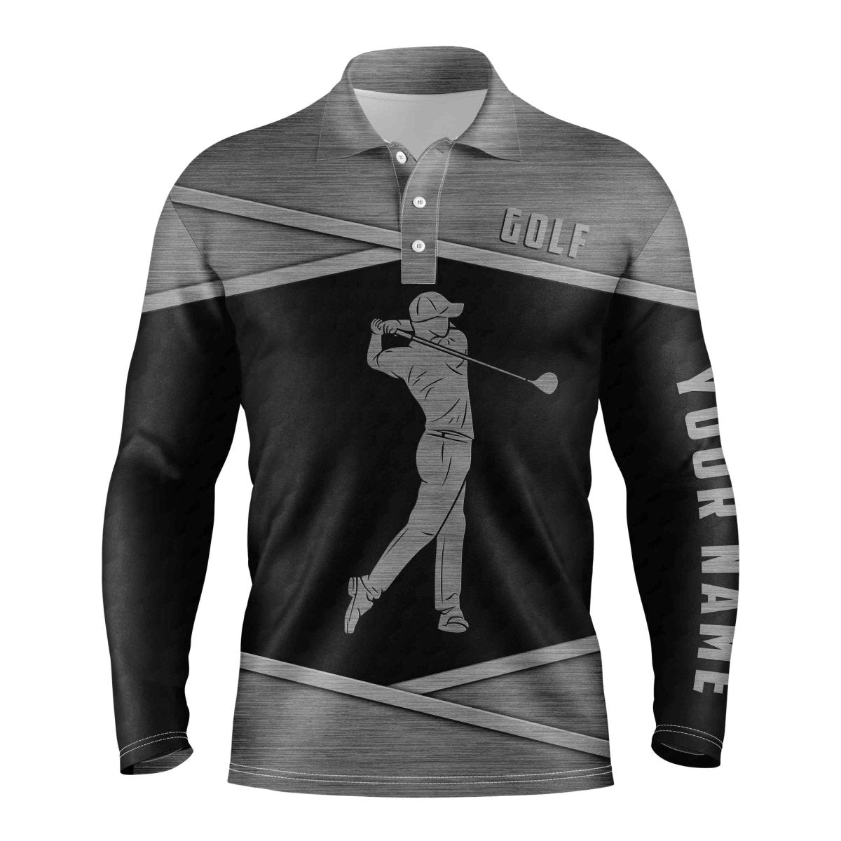 Herren Golf Polo Shirt Schwarz | Beste Herren Golfbekleidung | Personalisierte Geschenke für Golfer N3389 - Climcat