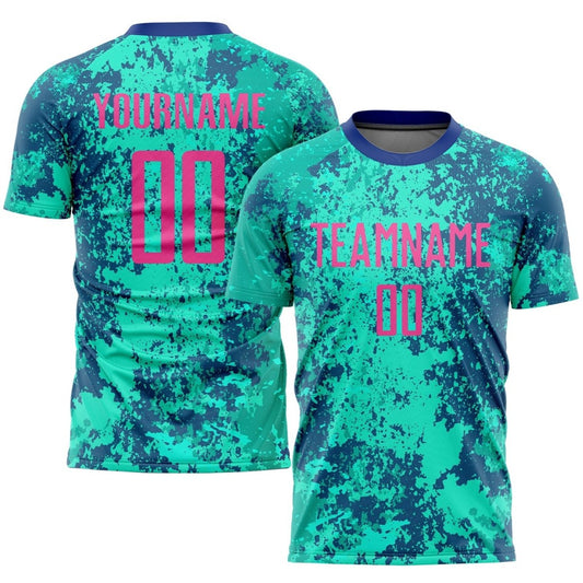 Individuelles Teal - Pink - Royal Sublimations - Fußballtrikot P889 - Climcat