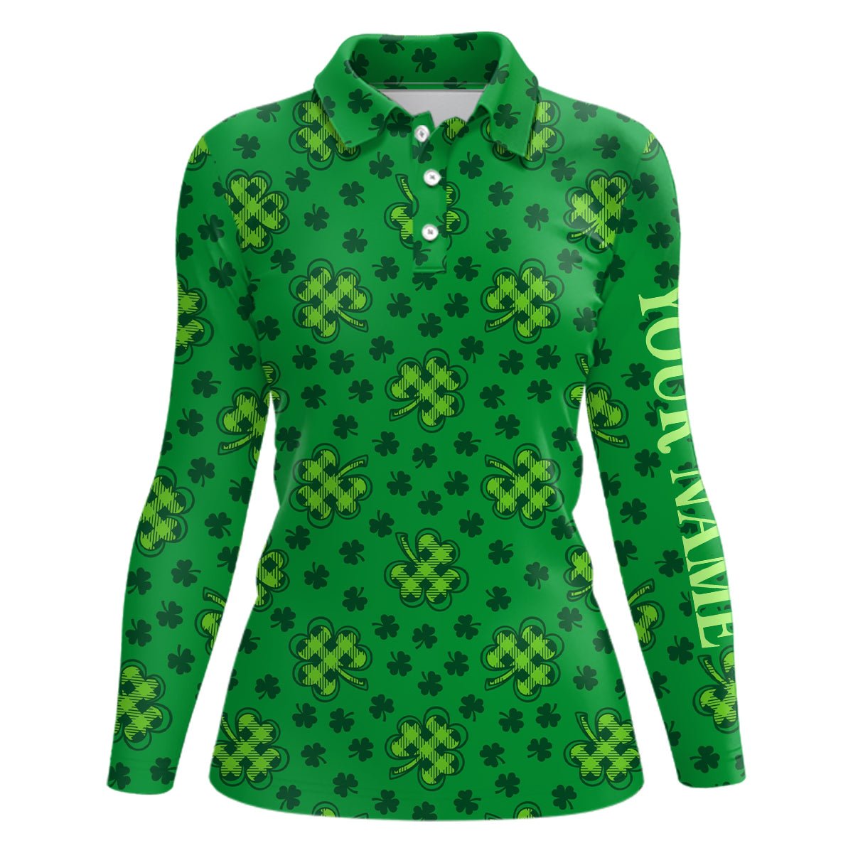 Klee St. Patrick Golf Polo Shirt Kleeblatt Blätter Kundenspezifische Golfshirts Für Damen Golf Geschenke L1261 - Climcat