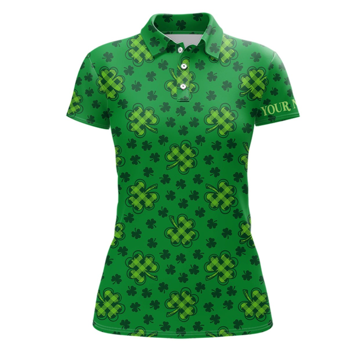 Klee St. Patrick Golf Polo Shirt Kleeblatt Blätter Kundenspezifische Golfshirts Für Damen Golf Geschenke L1261 - Climcat