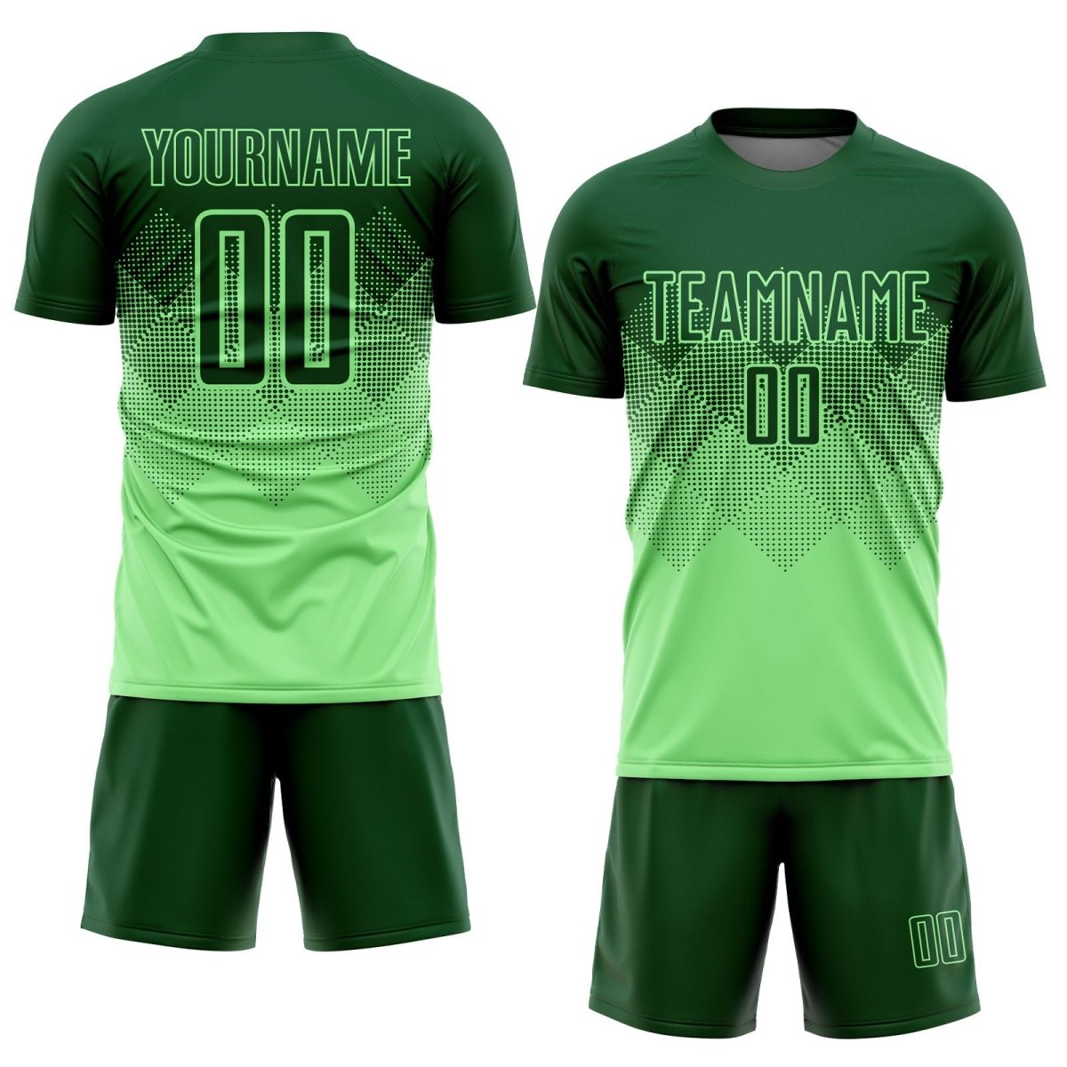 Maßgeschneiderte Erbsengrüne Sublimations - Soccer - Trikot - Ausrüstung U335 - Climcat