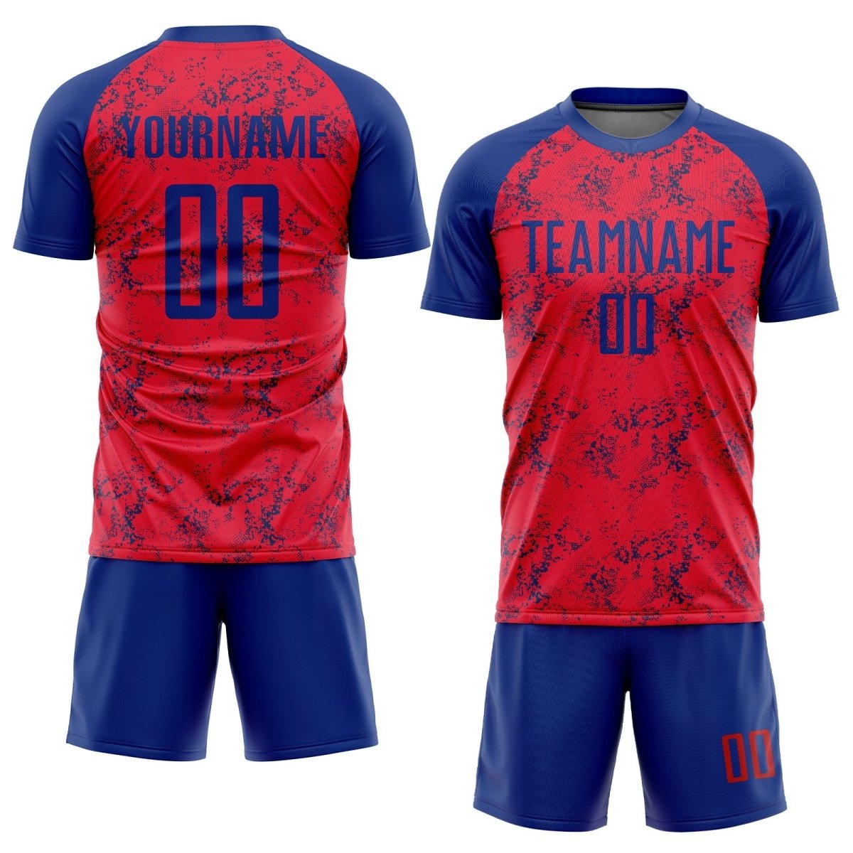 Maßgeschneiderte Rote Royal Sublimations - Fußballtrikot - Jersey I587 - Climcat