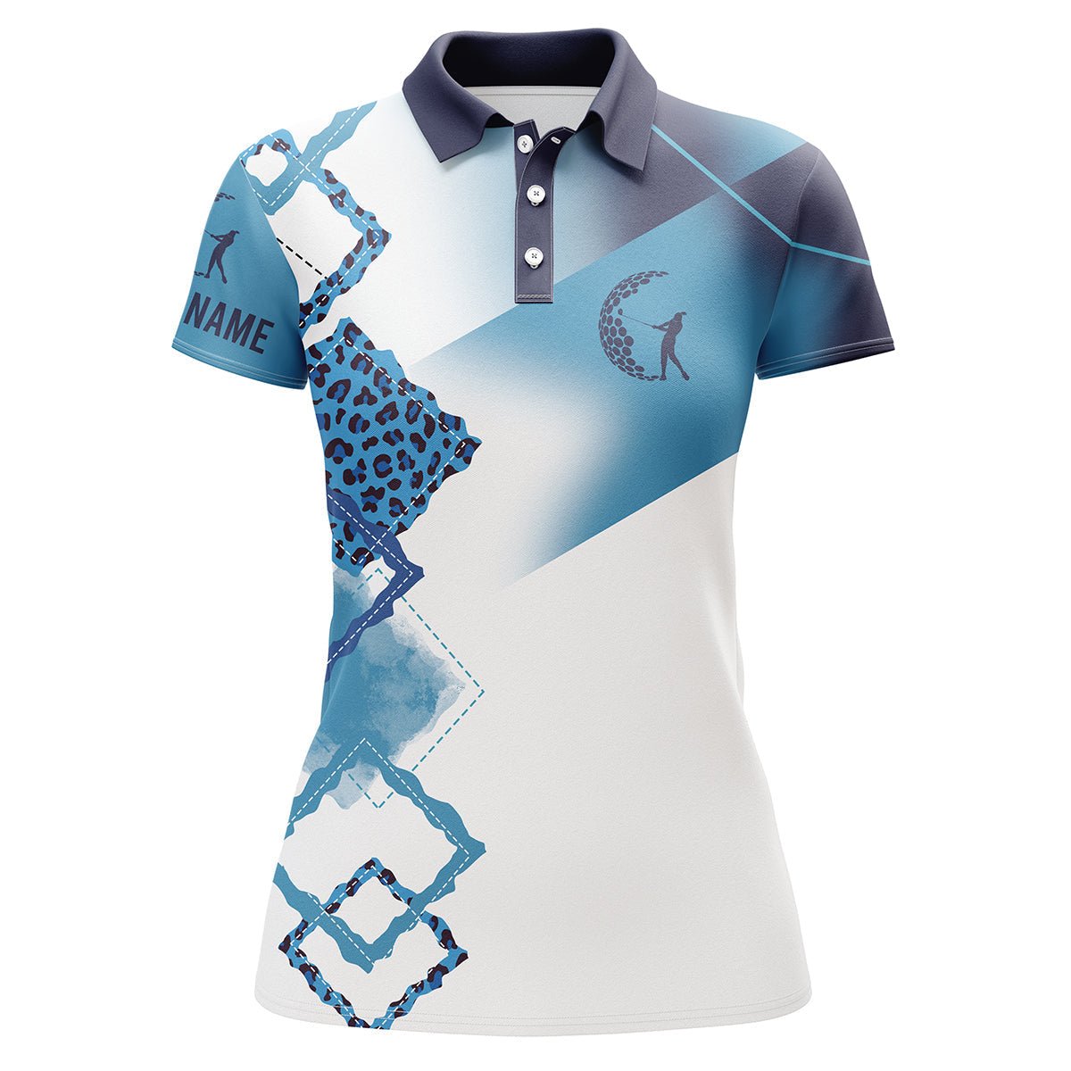 Personalisierte 3D Golf Poloshirts für Damen in Mehrfarben, individuelle Golfgeschenke für Frauen N3475 - Climcat