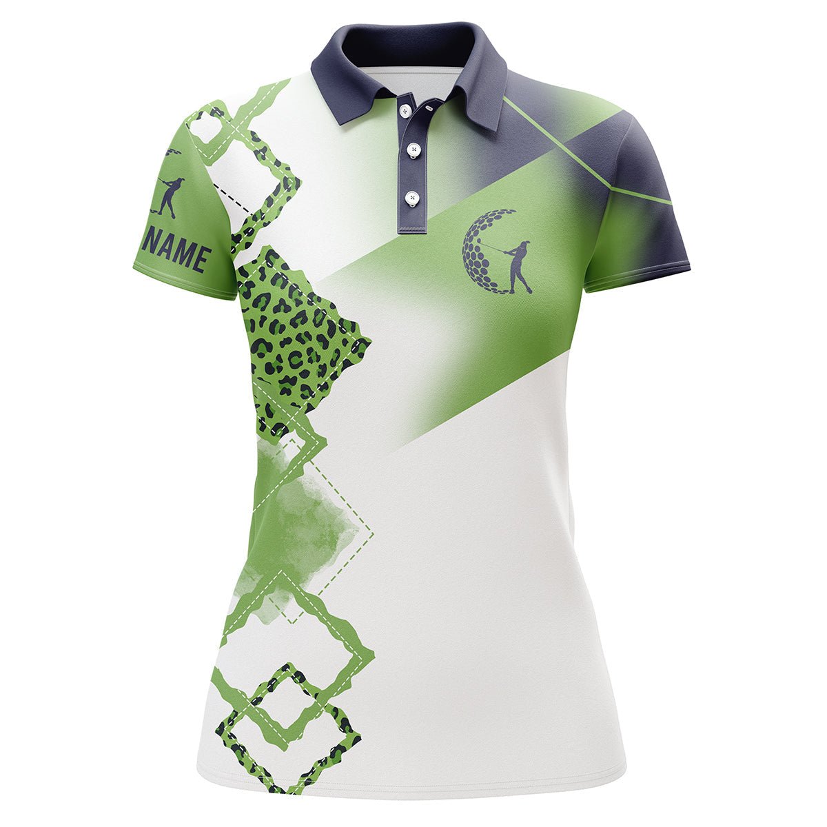 Personalisierte 3D Golf Poloshirts für Damen in Mehrfarben, individuelle Golfgeschenke für Frauen N3475 - Climcat