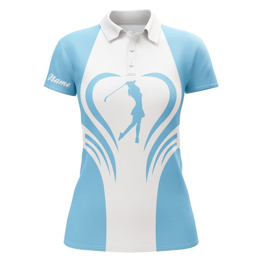 Personalisierte Golfgeschenke für Frauen: 3D Damen Golf Polo Shirts in Mehrfarbig - Liebe zum Golfspiel N3464 - Climcat