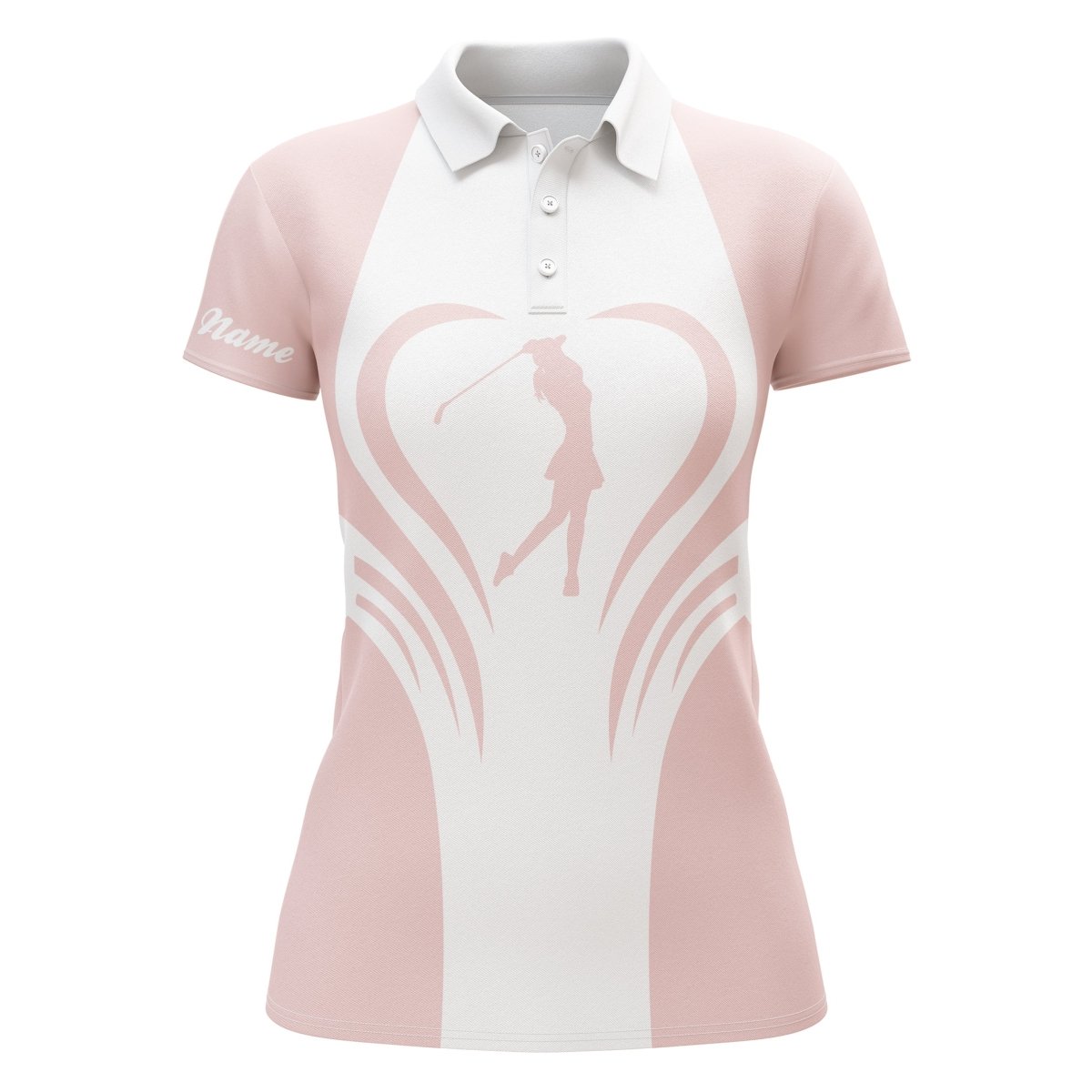 Personalisierte Golfgeschenke für Frauen: 3D Damen Golf Polo Shirts in Mehrfarbig - Liebe zum Golfspiel N3464 - Climcat