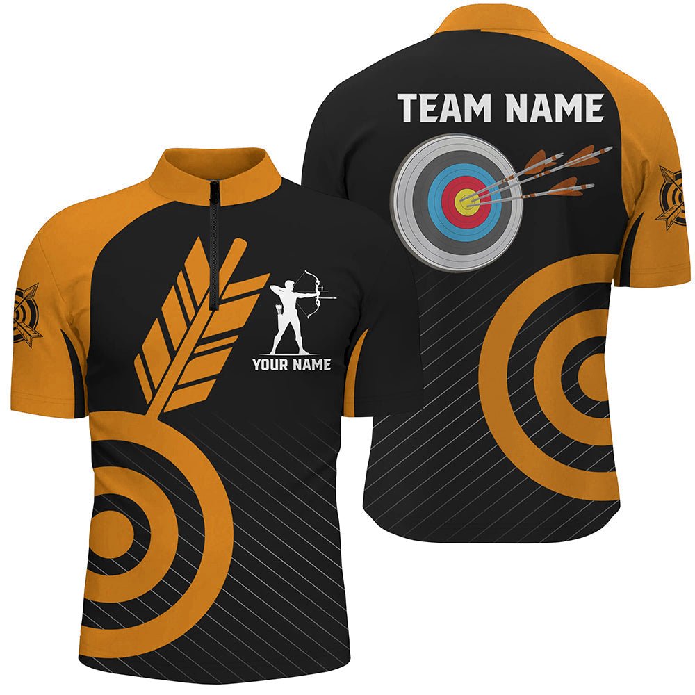 Personalisiertes Bogenschieß Shirt / Trikot Orange - Unisex - Für Team & Liga - T1948 - Climcat