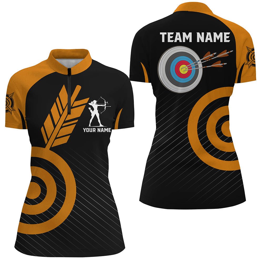 Personalisiertes Bogenschieß Shirt / Trikot Orange - Unisex - Für Team & Liga - T1948 - Climcat