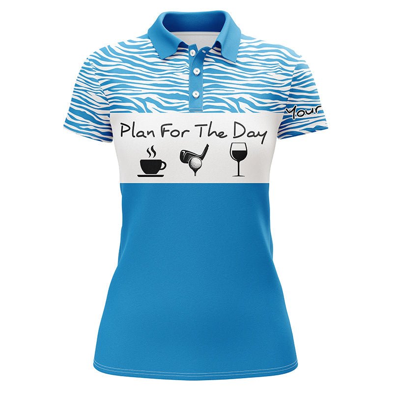 Personalisiertes Damen Golf Polo Shirt mit lustigem Spruch - Golfshirt für Damen mit individuellem Namen - Golf Geschenkideen N3479 - Climcat