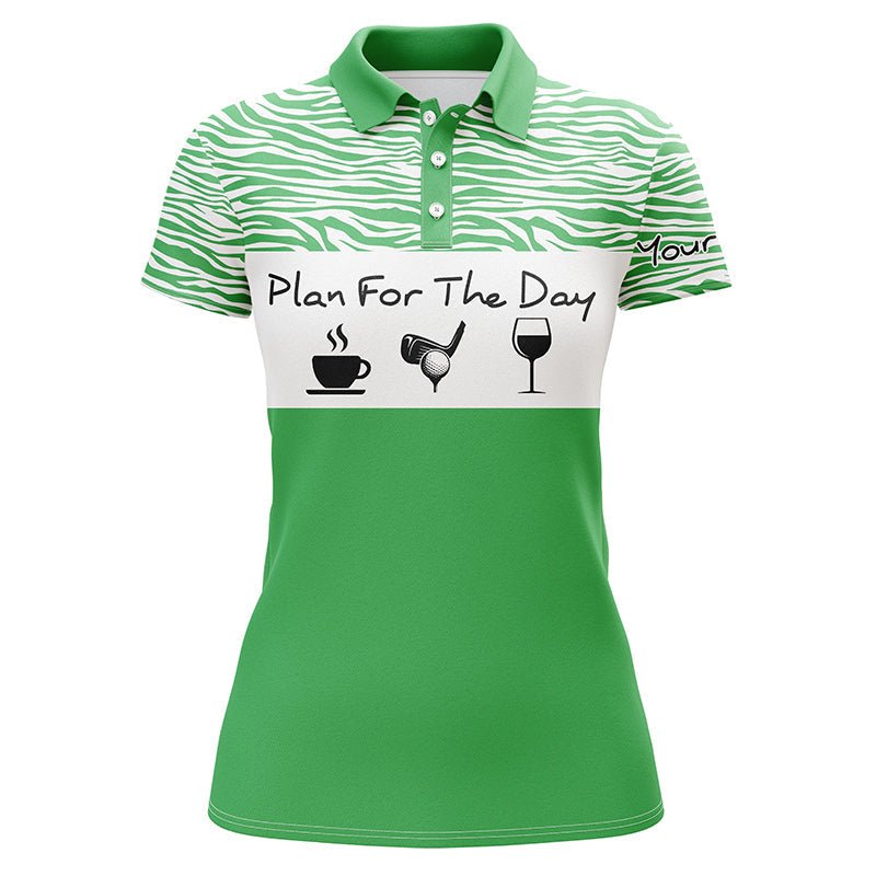 Personalisiertes Damen Golf Polo Shirt mit lustigem Spruch - Golfshirt für Damen mit individuellem Namen - Golf Geschenkideen N3479 - Climcat