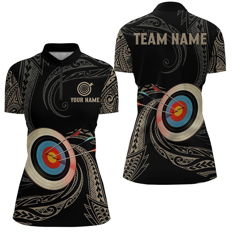 Personalisiertes Golden Tribal Bogenschießen Poloshirt Unisex Teamkleidung T0643 - Climcat