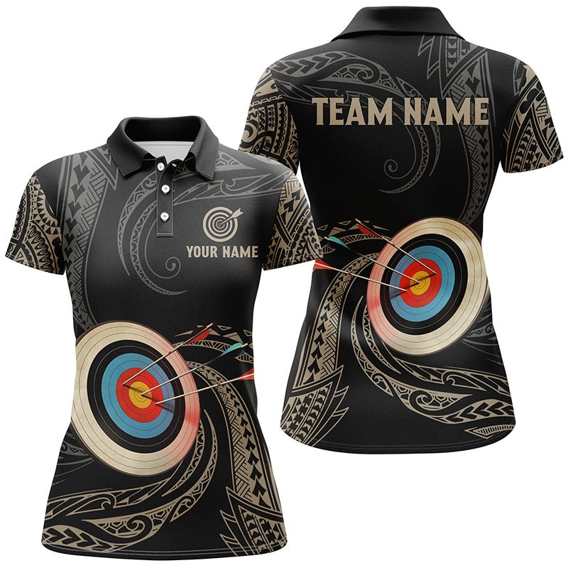Personalisiertes Golden Tribal Bogenschießen Poloshirt Unisex Teamkleidung T0643 - Climcat