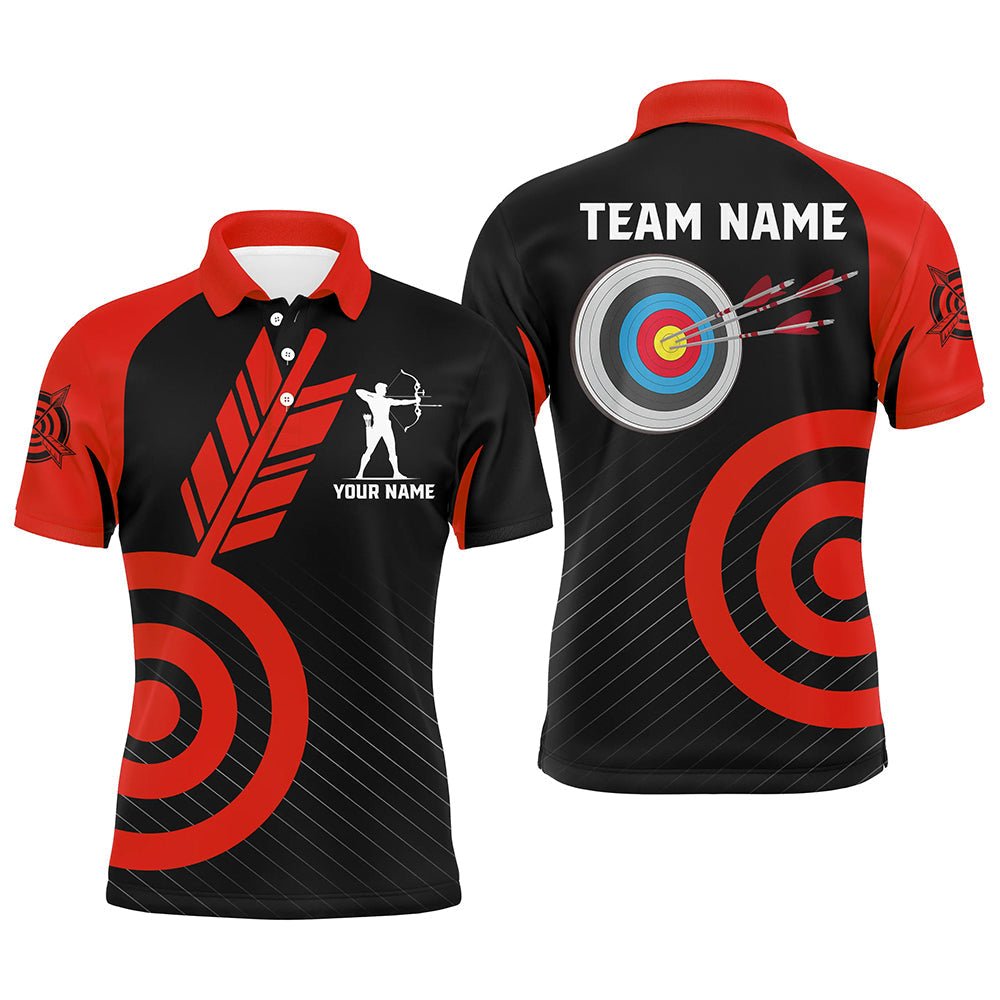 Rote Personalisierte Bogenschießen Trikots & Poloshirts Unisex Team T1494 - Climcat